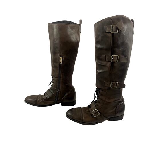 All Saints Spitalfields Women's  Boots Knee-High brown Leather Size 40 (9.5) - Picture 2 of 14